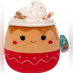Squishmallows Rare Limited Edition Gingerbread Latte - 11-inch Medium Plush